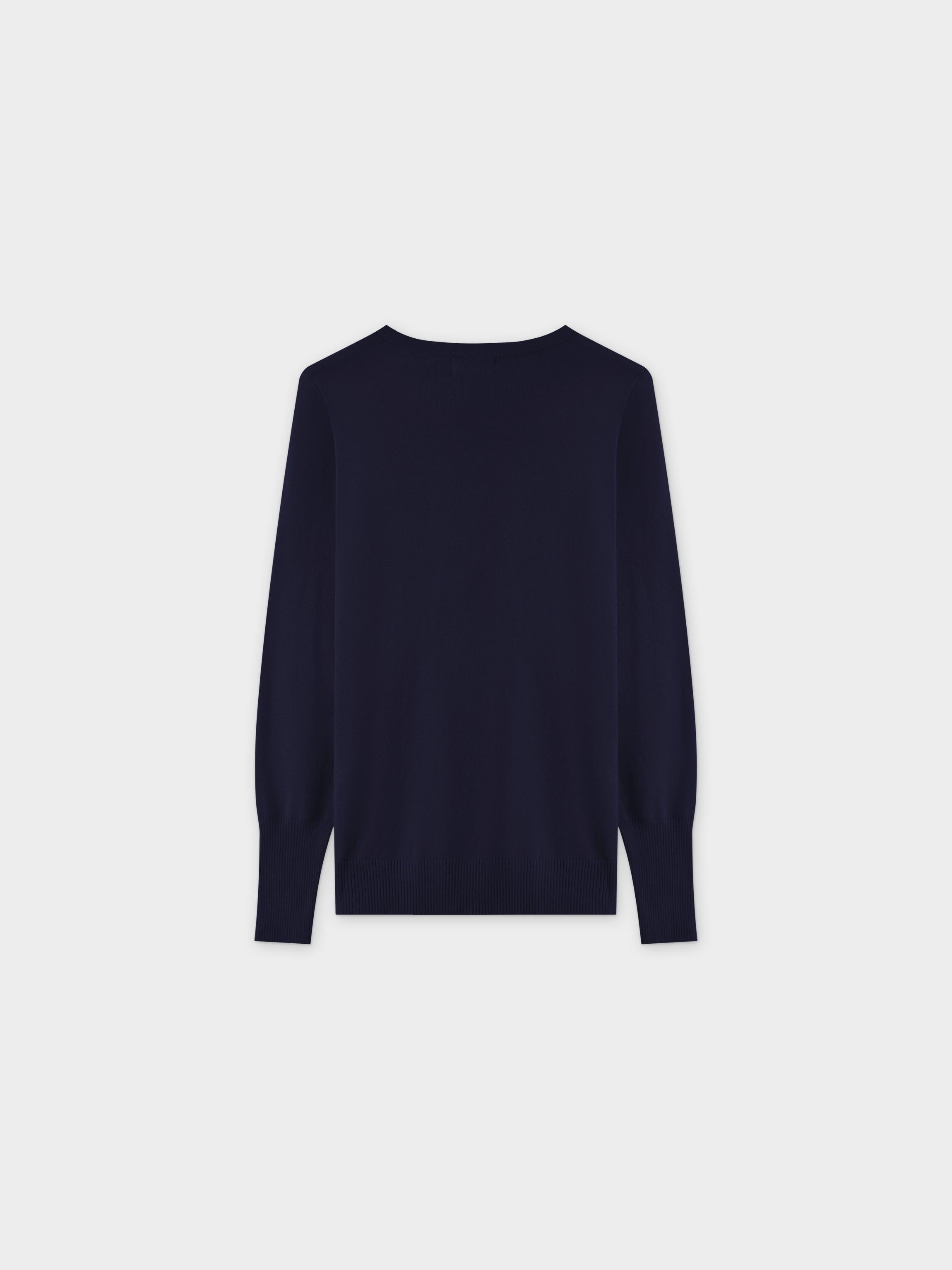 Basic Crew Sweater LS-Dark Navy