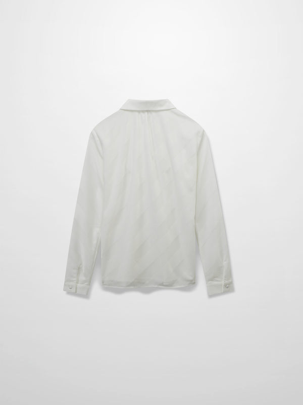 Perforated Blouse-White