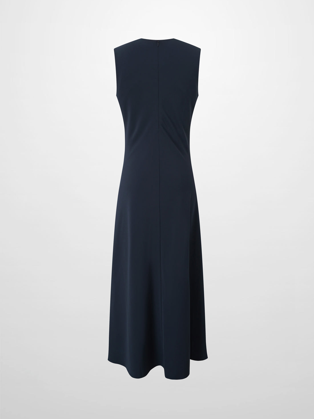 Crepe Slip Dress-Navy