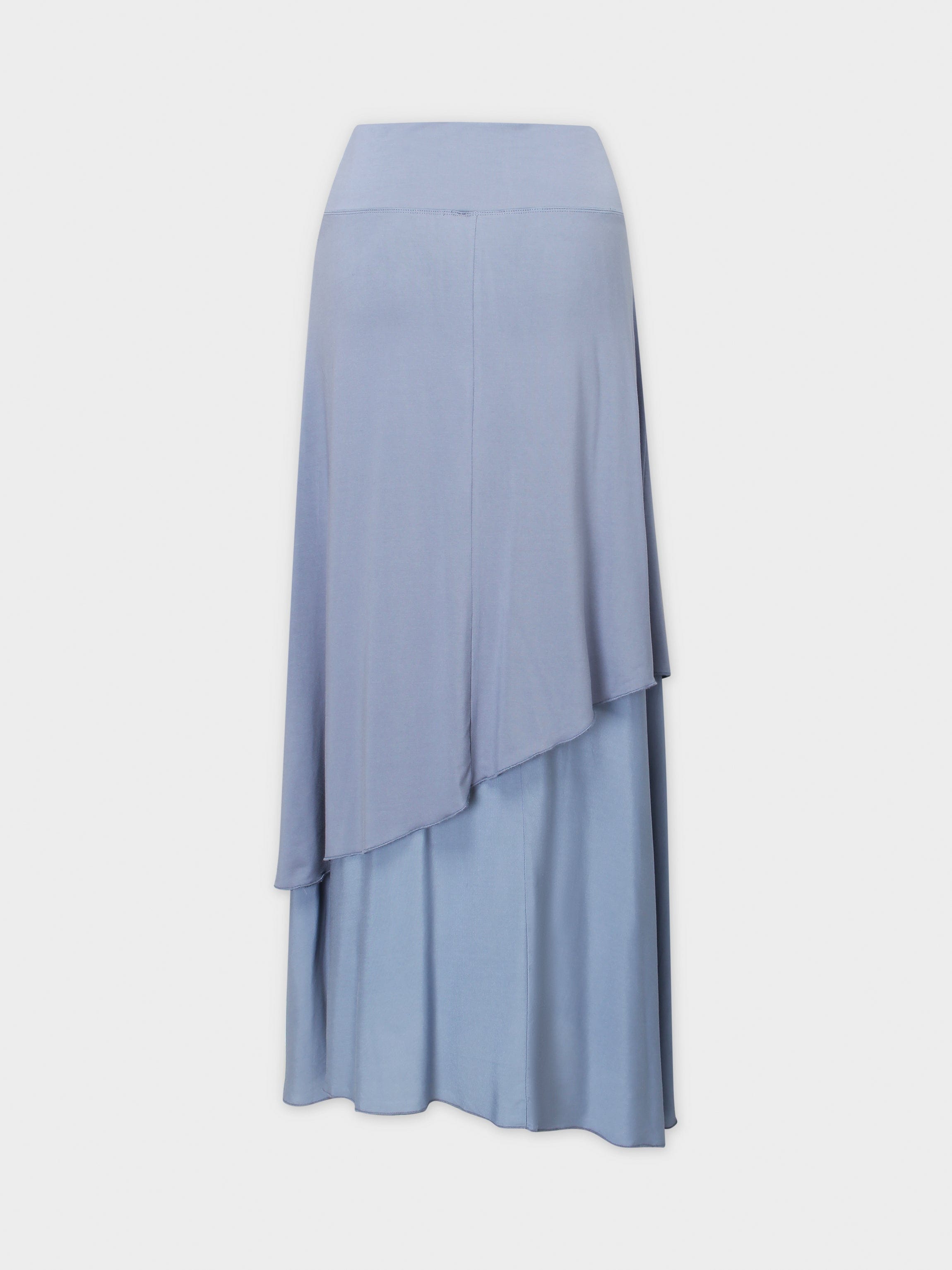 DOUBLE LAYER SKIRT-BLUE