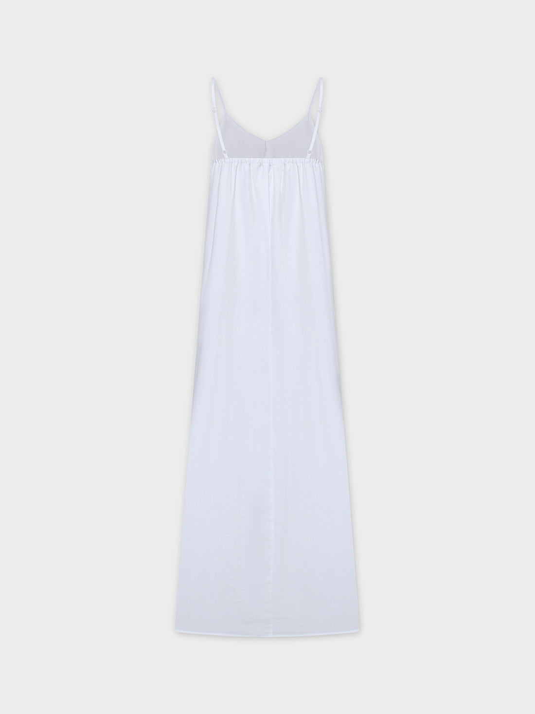 Linen Slip Dress-White