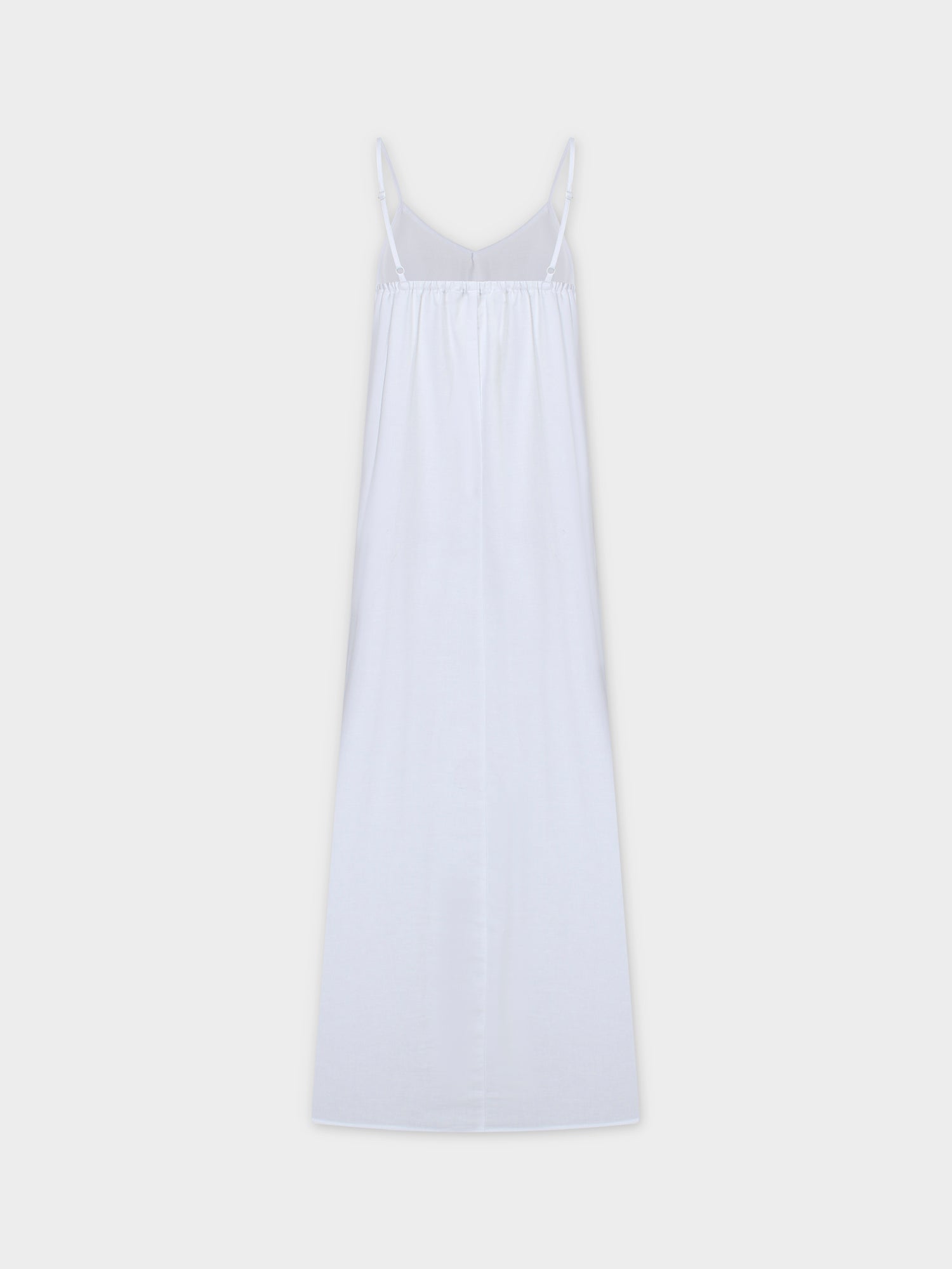 Linen Slip Dress-White