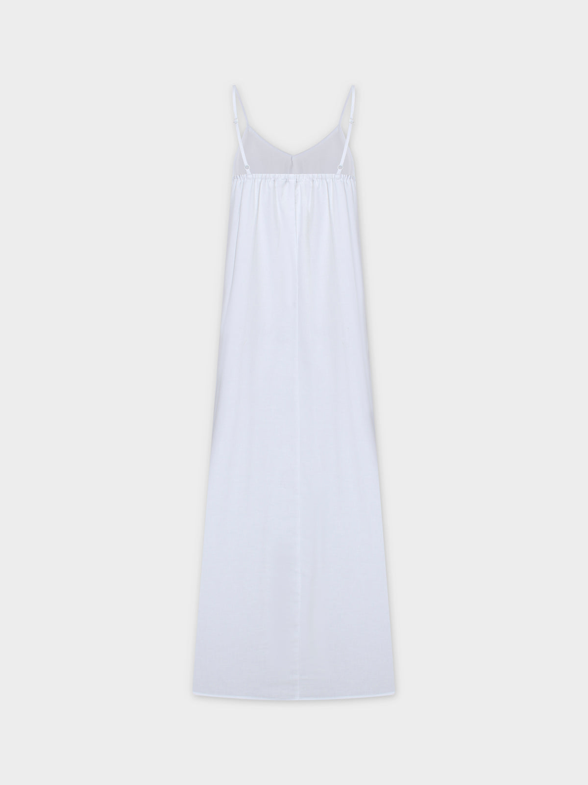 Linen Slip Dress-White