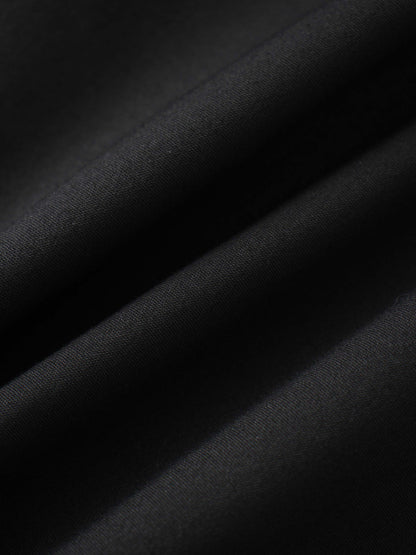 Basic A-Line Skirt-Black