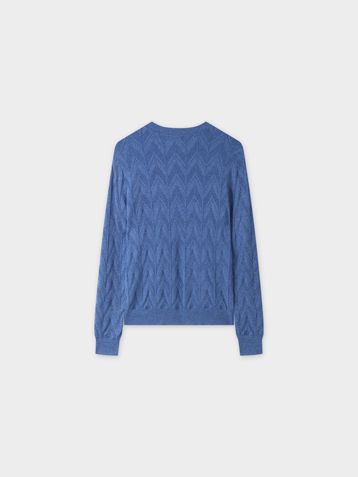 Wave Stripe Sweater-Navy Heathered