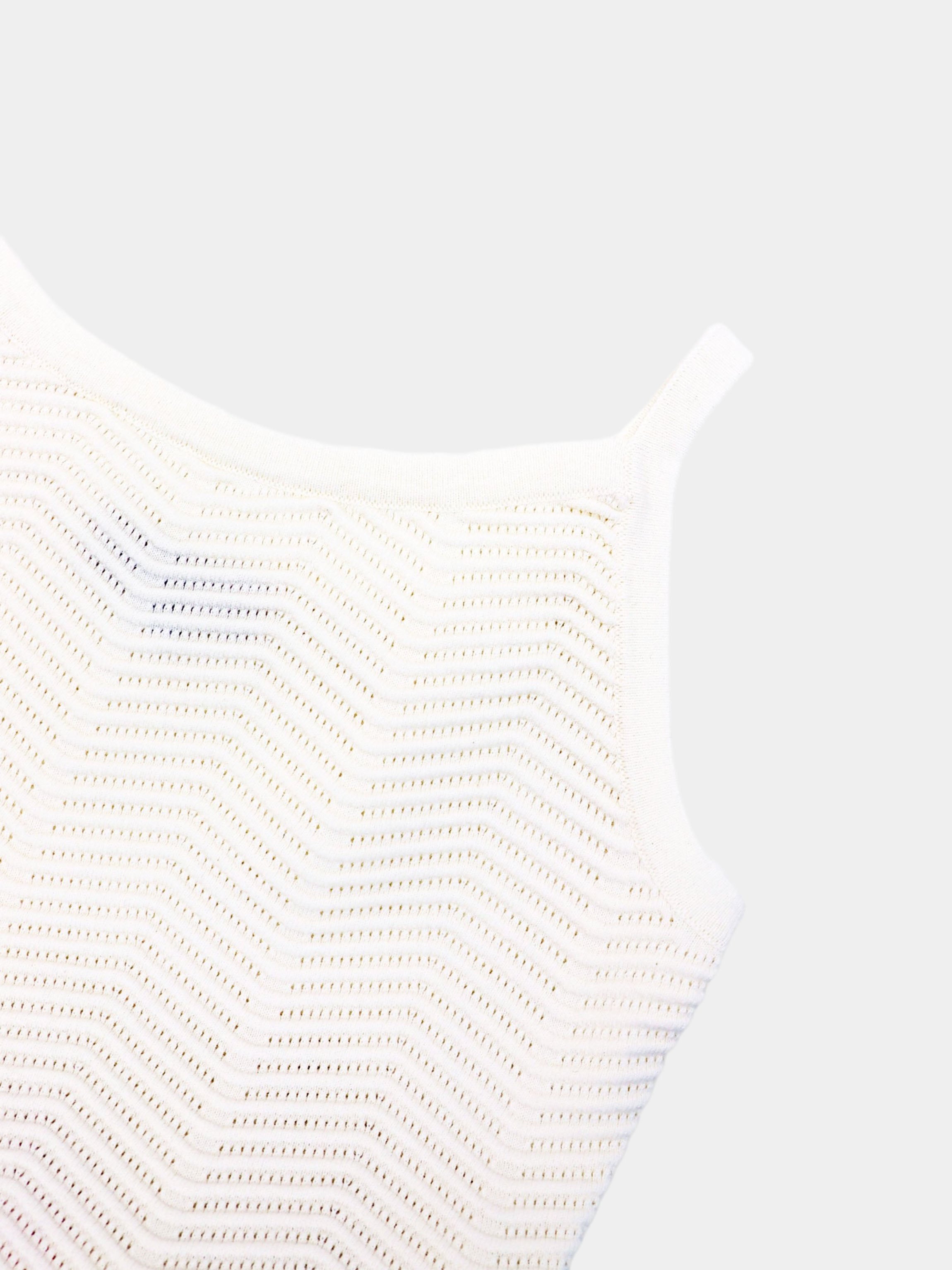 Wave Design Slip Dress-Coral Flower