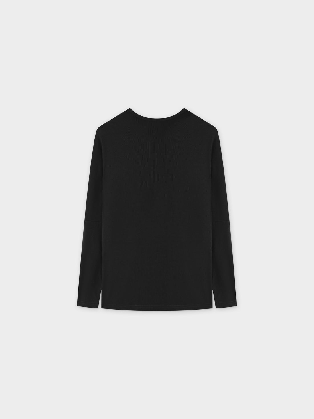 RIB DOLMAN V TEE-BLACK
