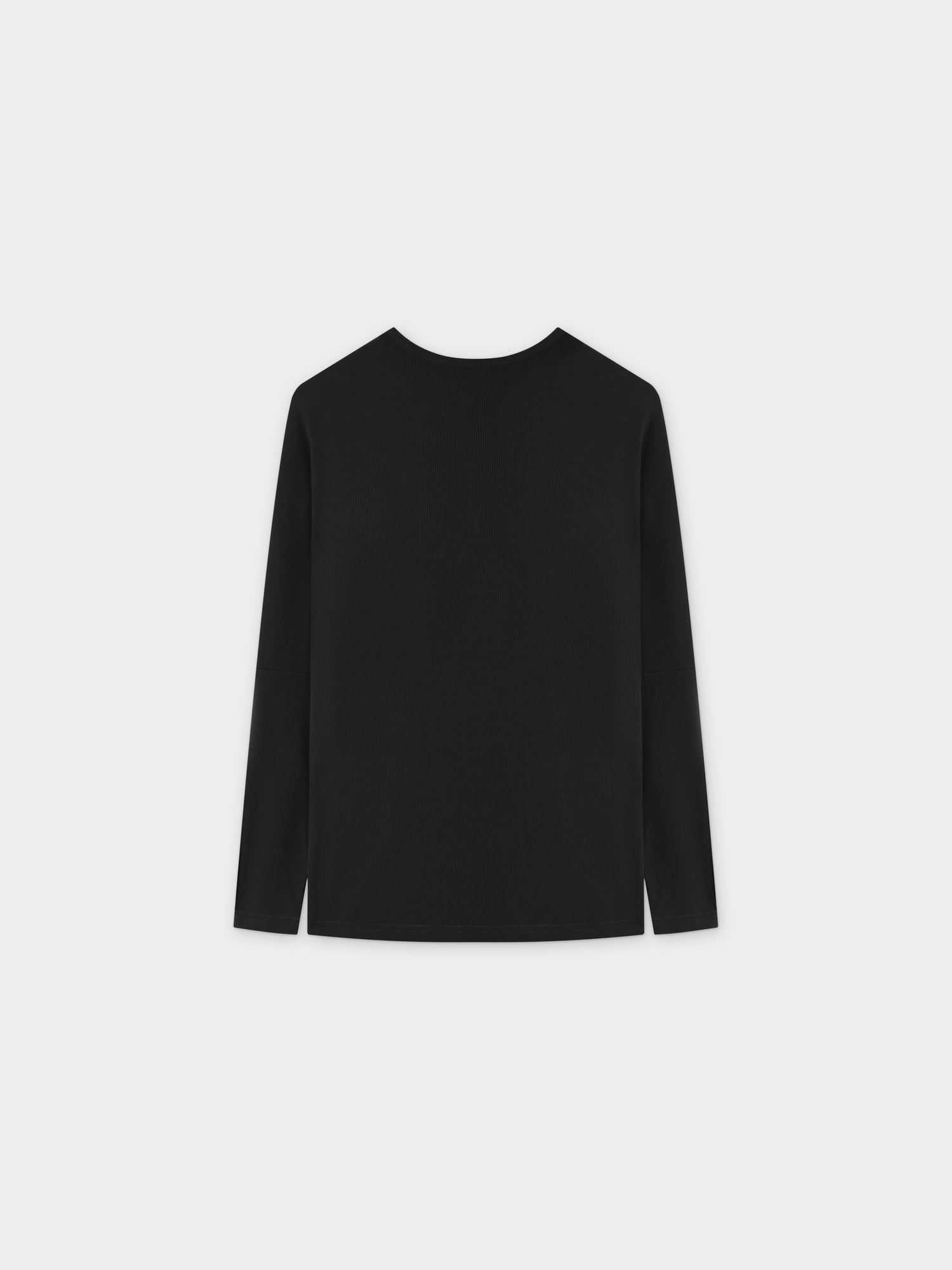 CAMISETA RIB DOLMAN V-NEGRO