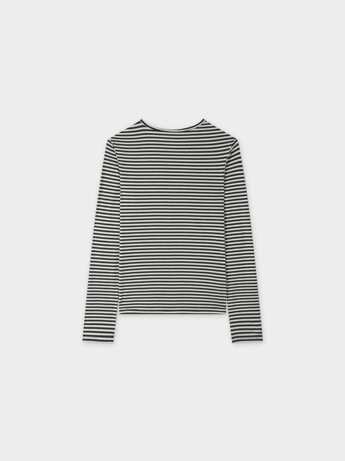 Camiseta Thin Stripe High V-Negro/Blanco