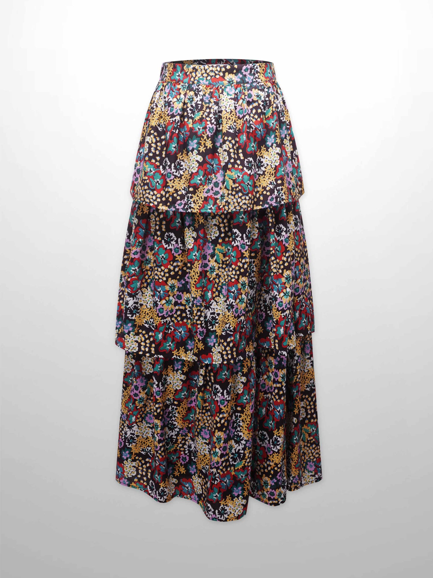 Layered Skirt-Bold Floral