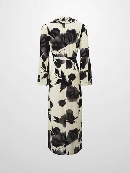 Shift Maxi Dress-Cream