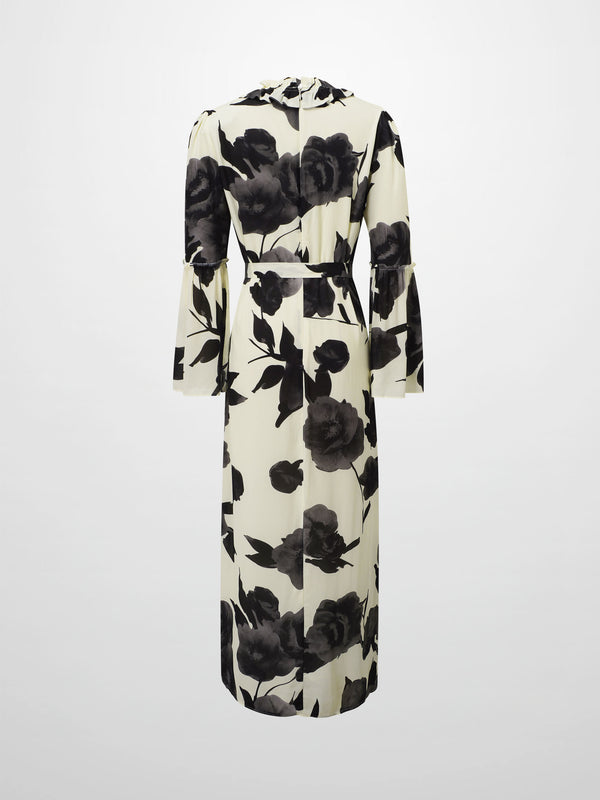 Shift Maxi Dress-Cream