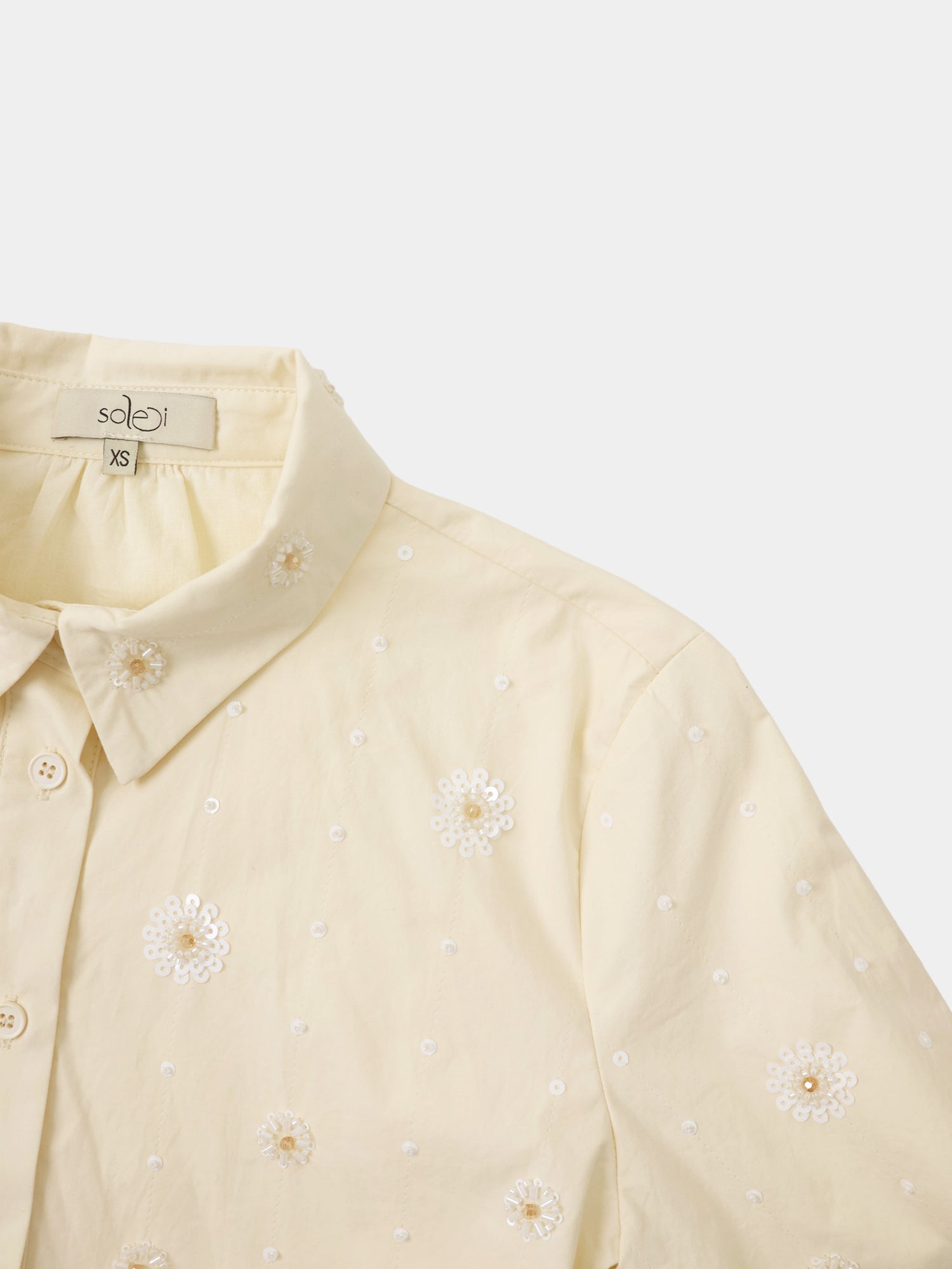 Embellished Blouse-Cream