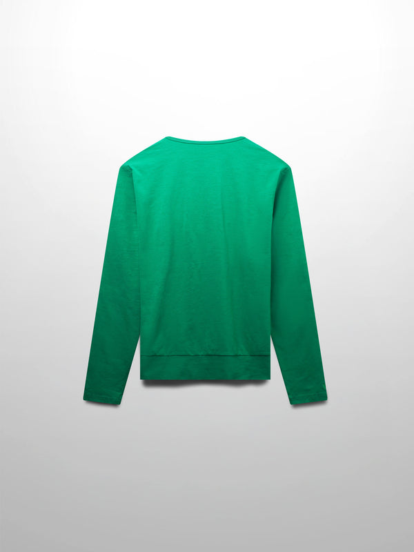Crew Bomber Tee-Kelly Green