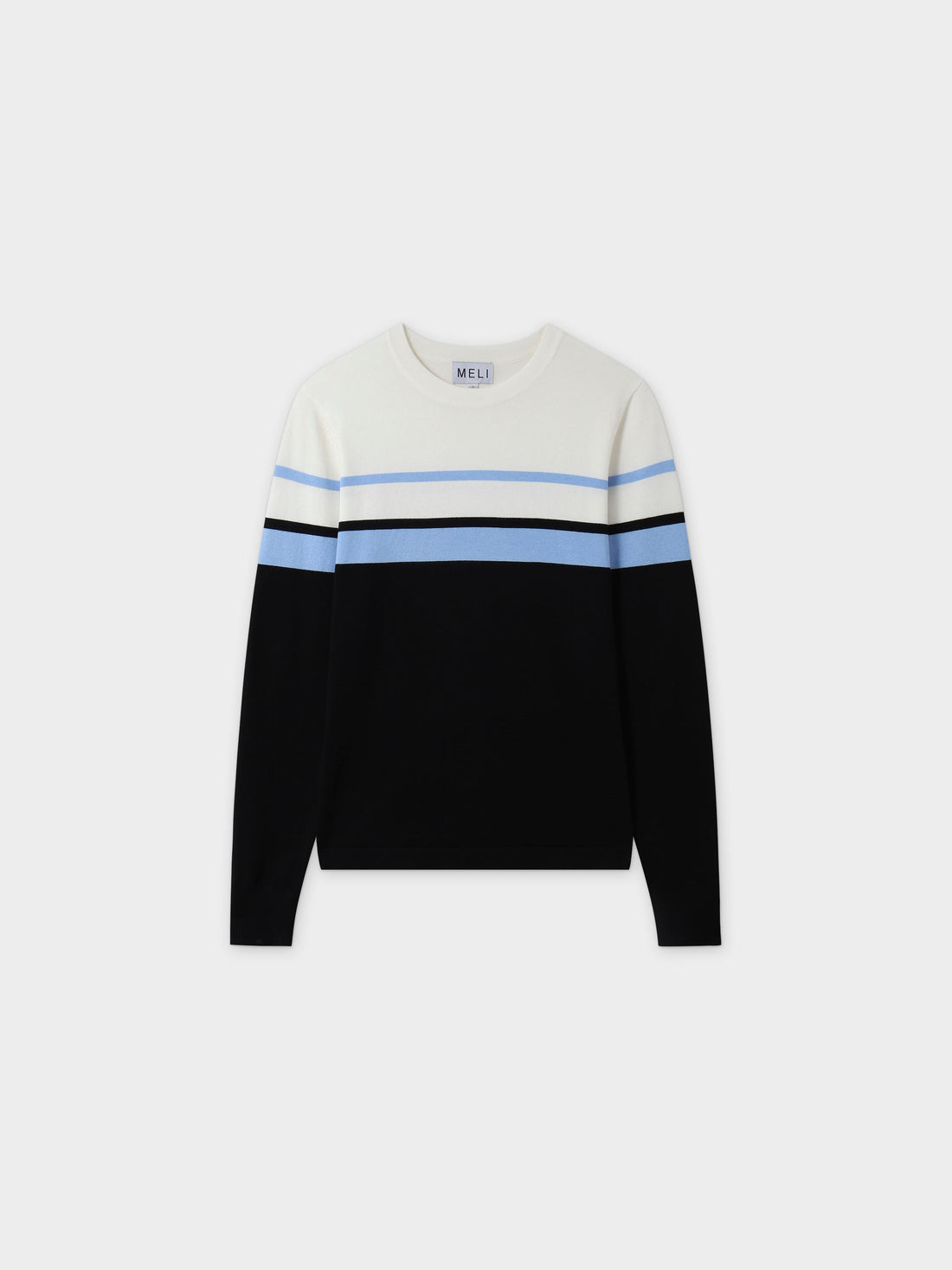 Middle Stripe Sweater-Blue