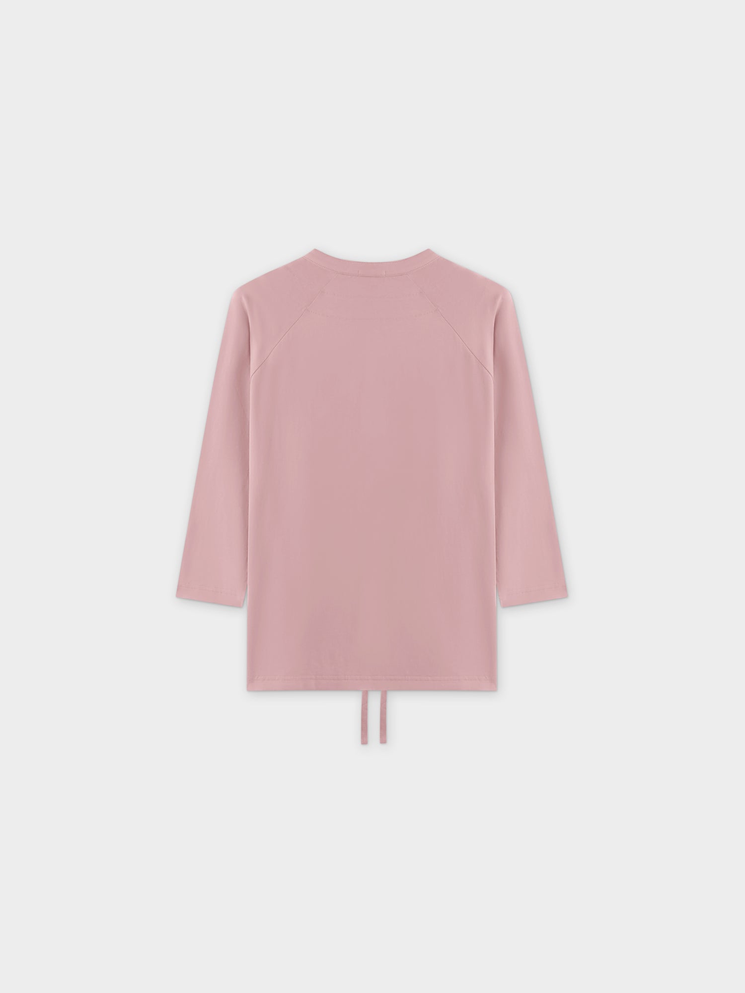 HENLEY DRAWSTRING TEE-PINK