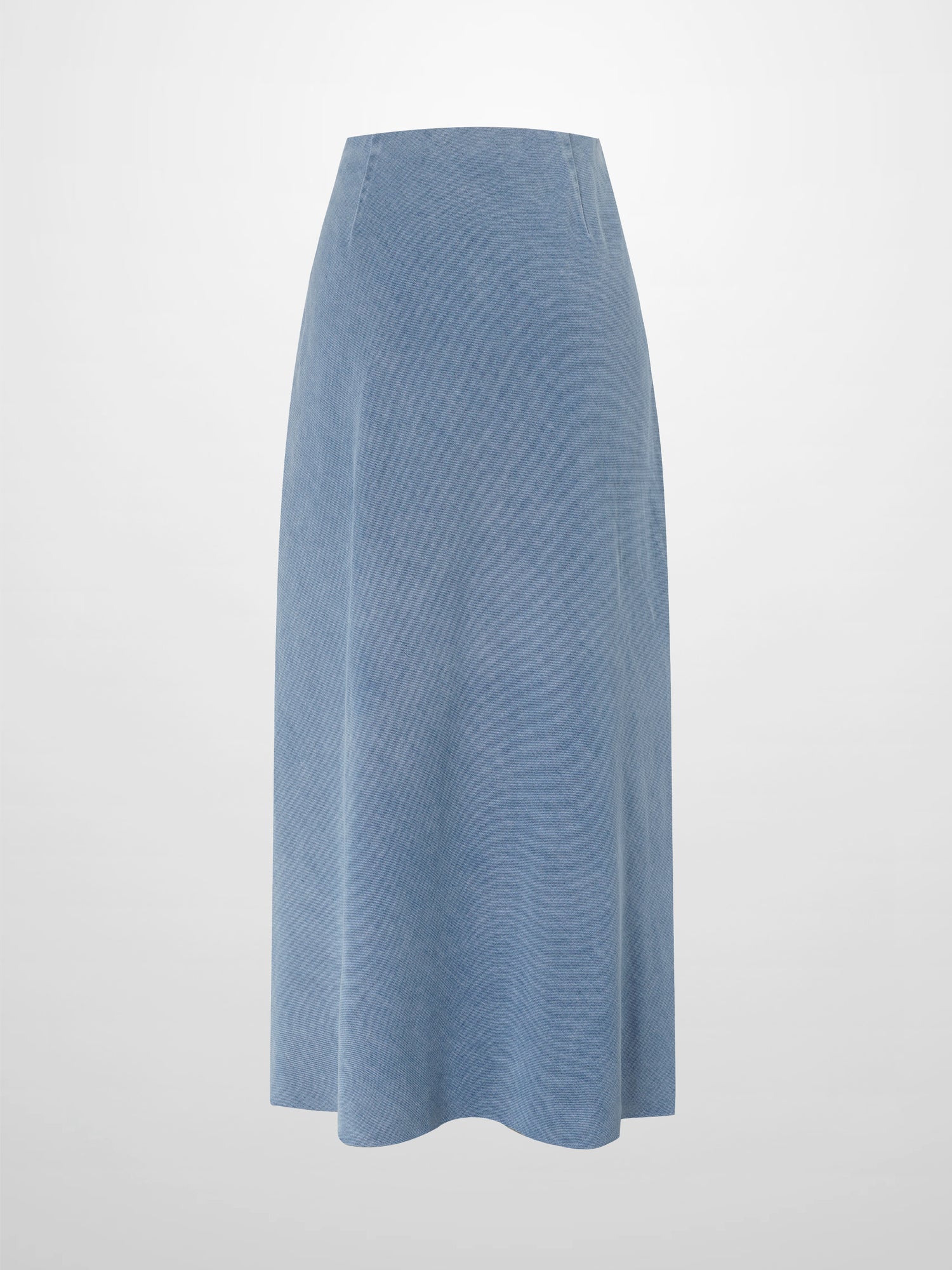 Classic Denim Skirt 37&quot;-Light Blue