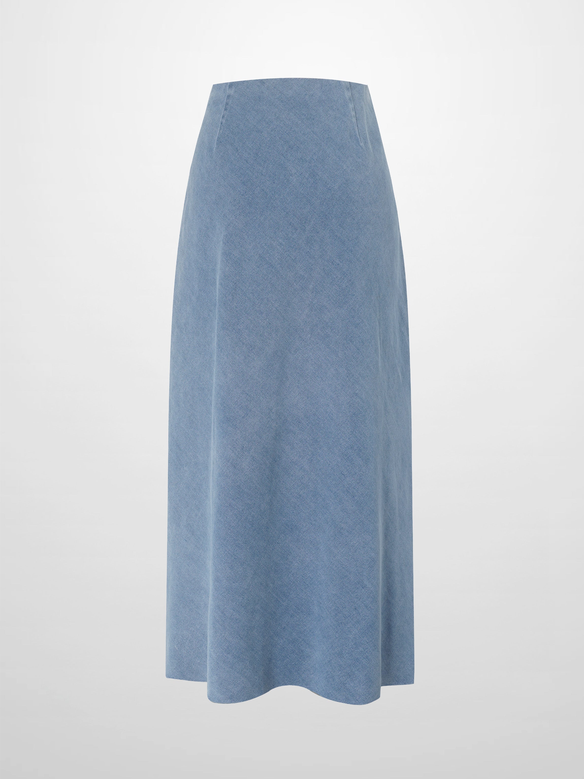 Classic Denim Skirt 37&quot;-Light Blue