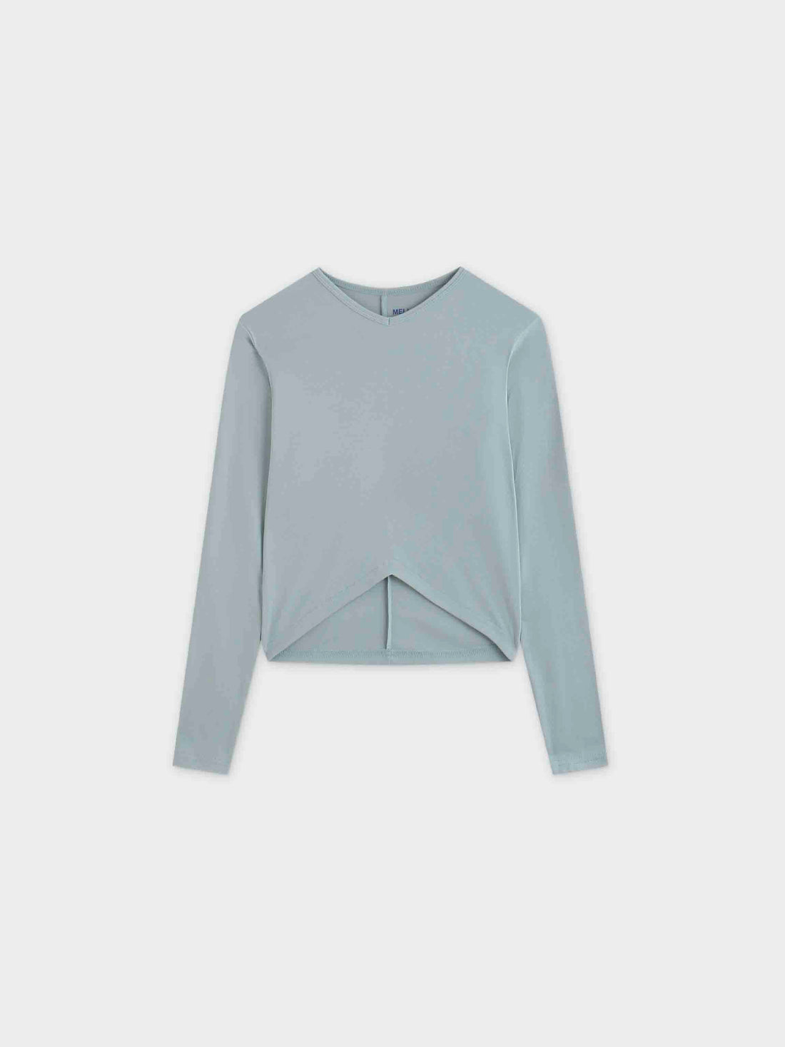 V Bottom T-Shirt-Light Blue