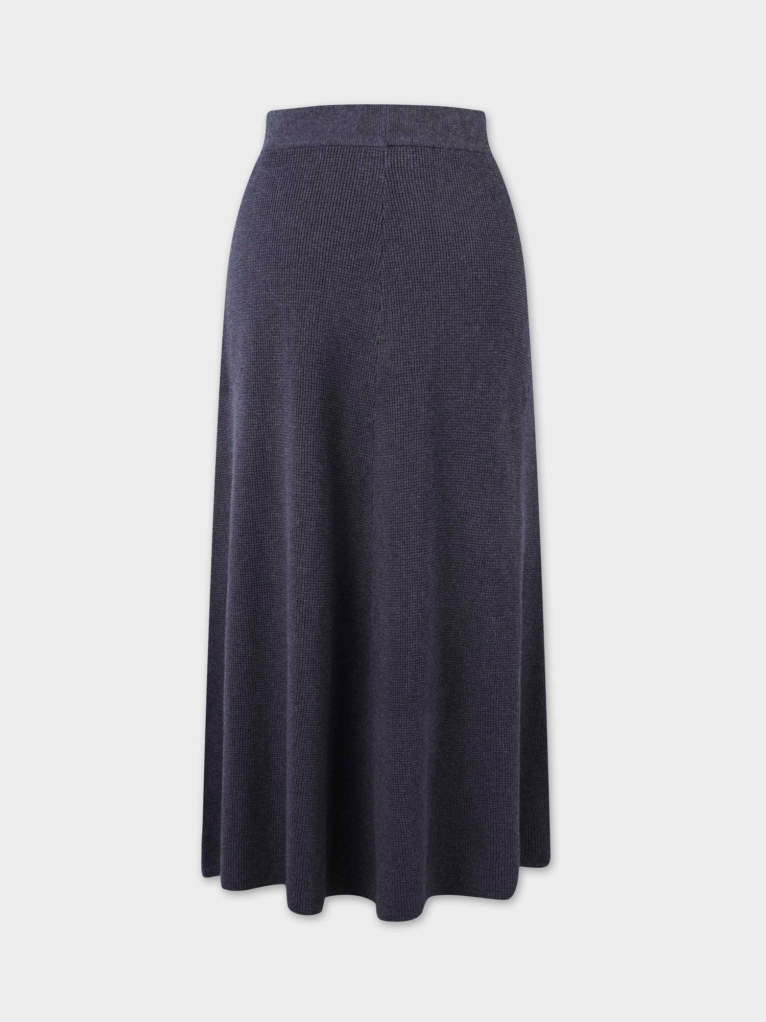 Waffle Flair Skirt-Grey