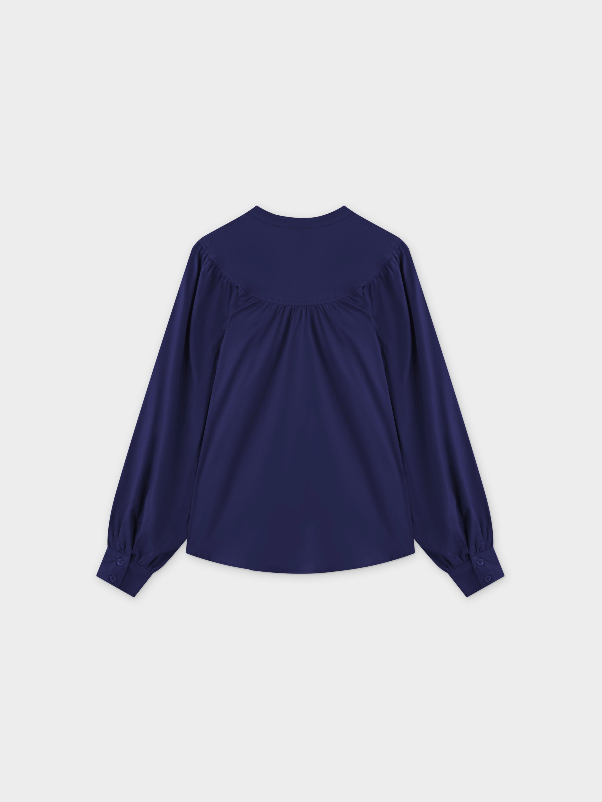 Blusa Top Fruncida-Azul Marino