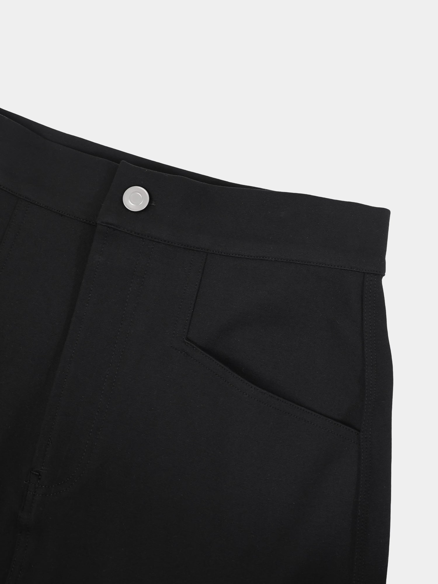 Straight Ponte Maxi Skirt-Black