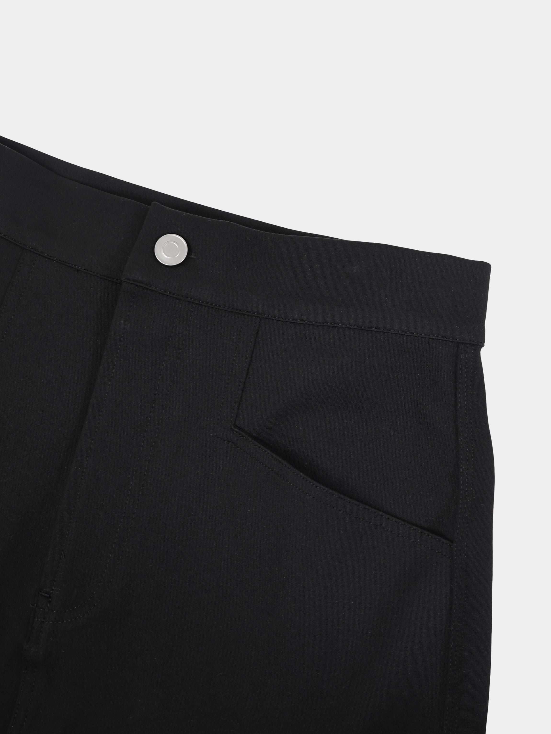 Straight Ponte Maxi Skirt-Black