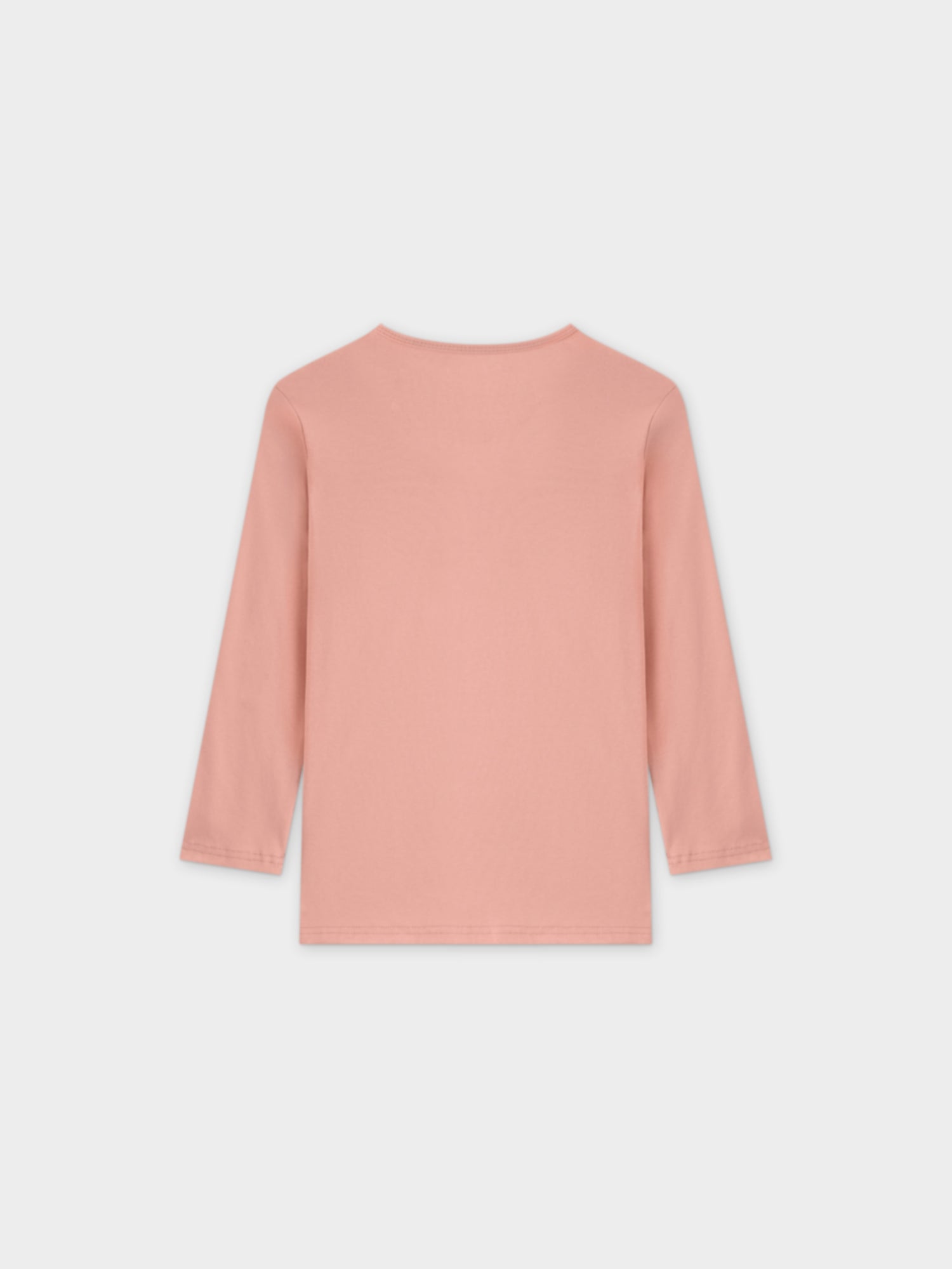 BASIC HIGH V TEE 3Q-PEACH