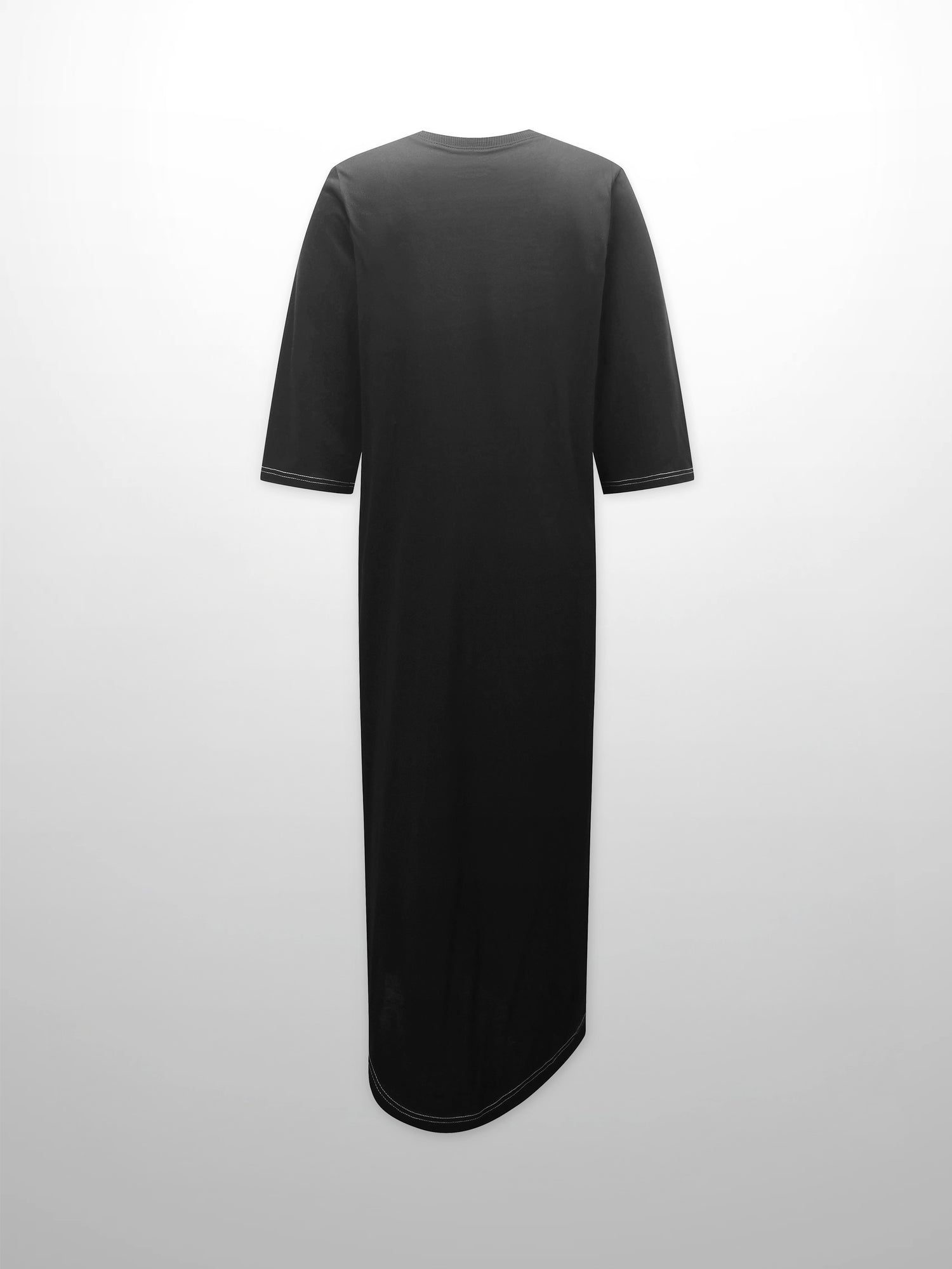 T-Shirt Maxi Dress-Black