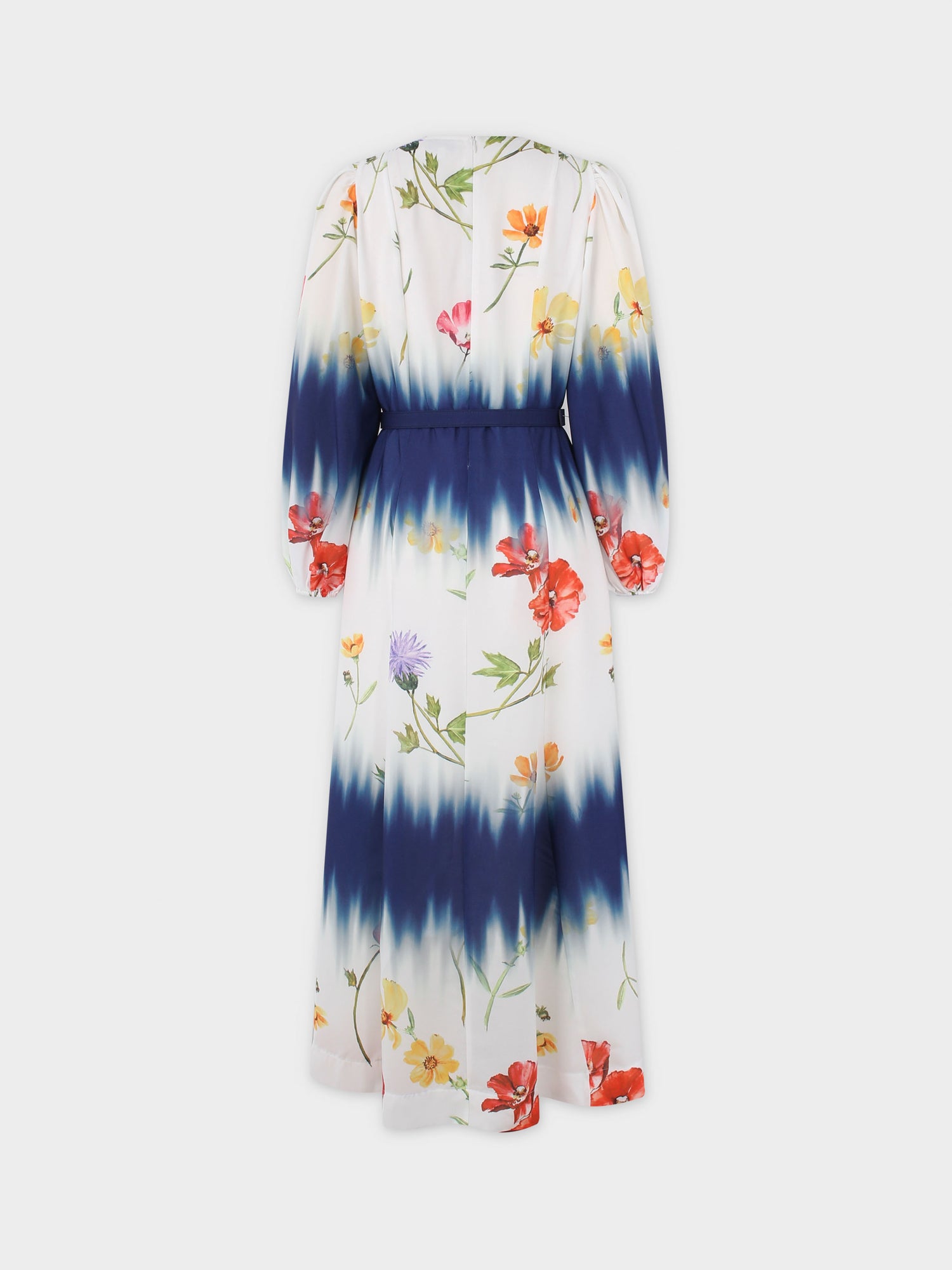 Printed Shift A-line Dress-Tie Dye Floral