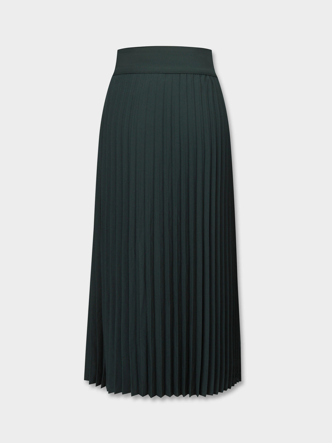 Crossover Mix Pleat Skirt-Green