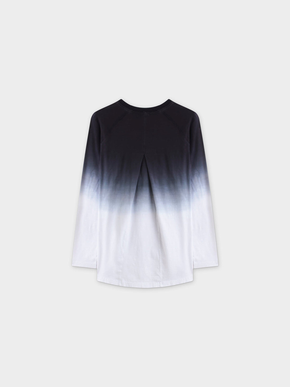 CAMISETA OMBRE PLEAT BACK-NEGRO