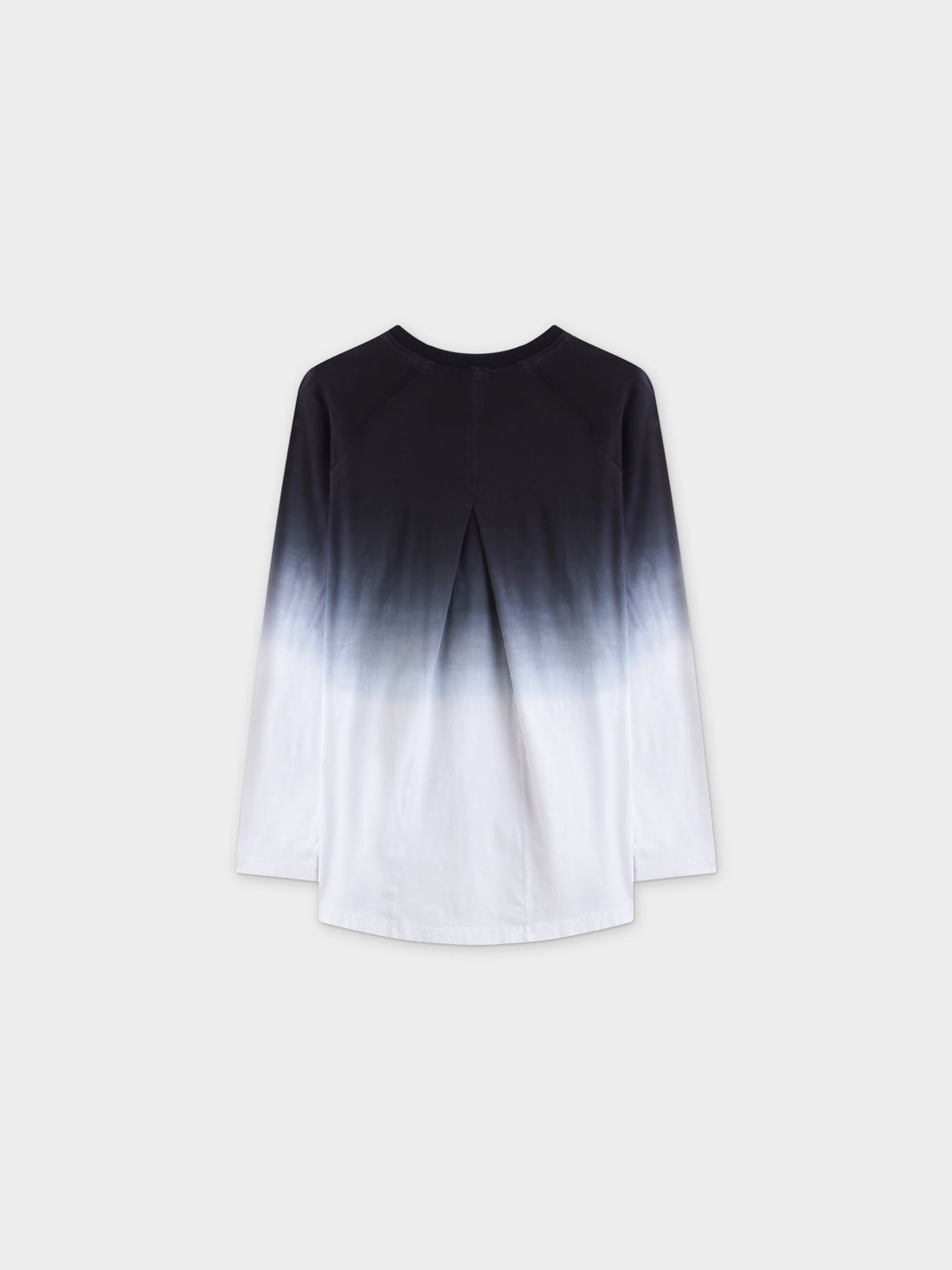 CAMISETA OMBRE PLEAT BACK-NEGRO