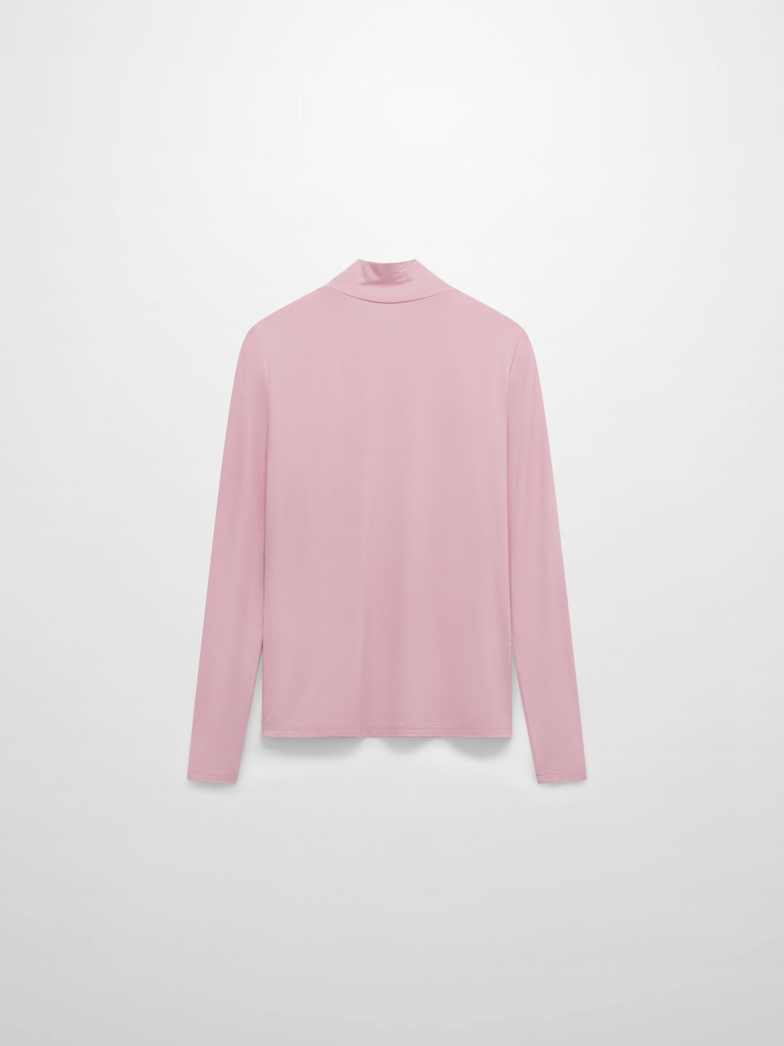 Modal Turtleneck Long Sleeve-Rose Pink