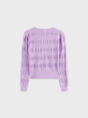 Ruched Sweater-Lilac