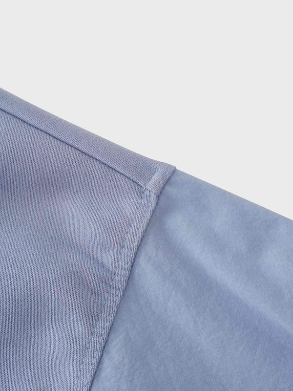 Washed Dolman Bomber Tee-Blue