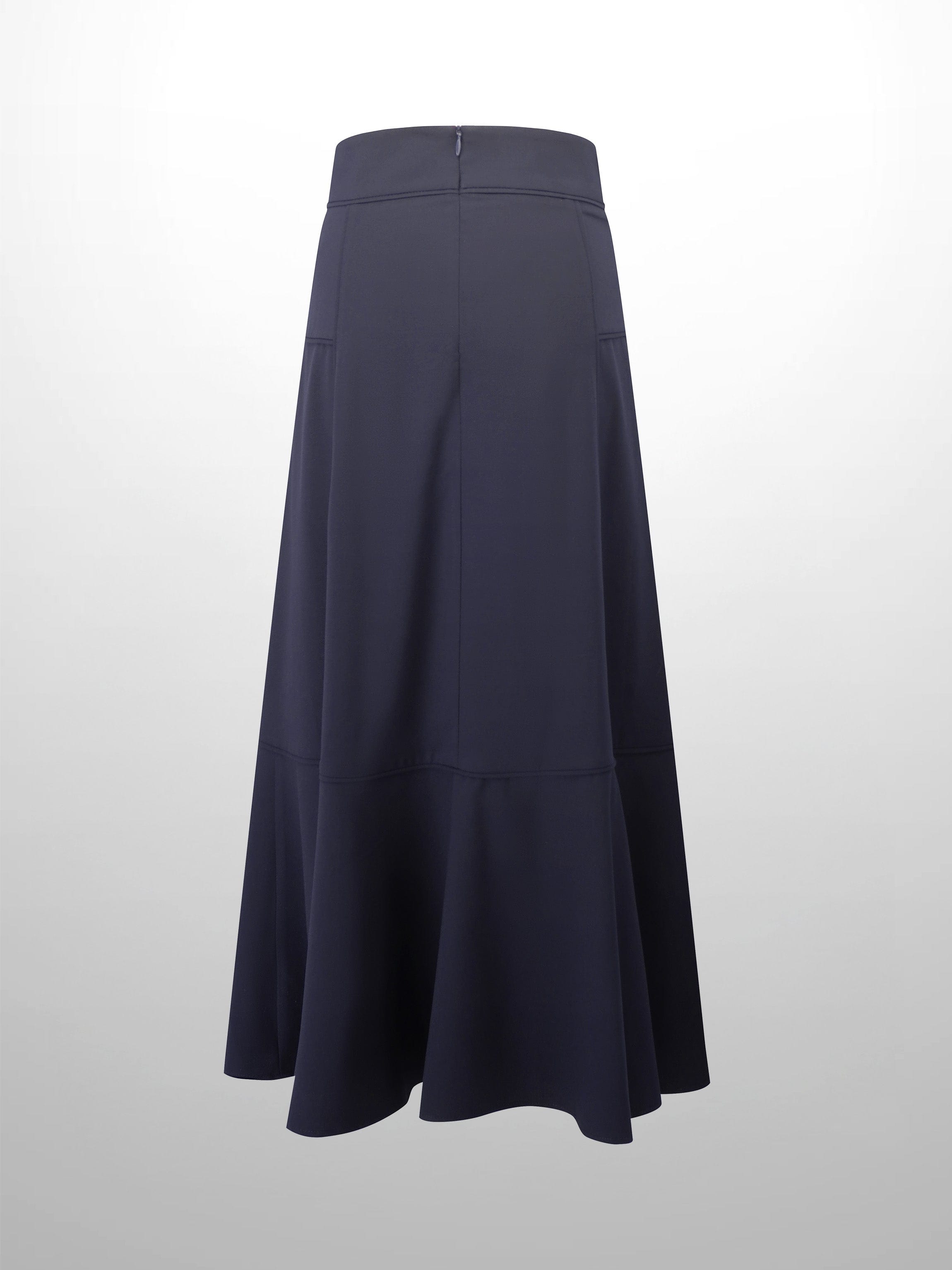 Bottom Flare Skirt-Navy