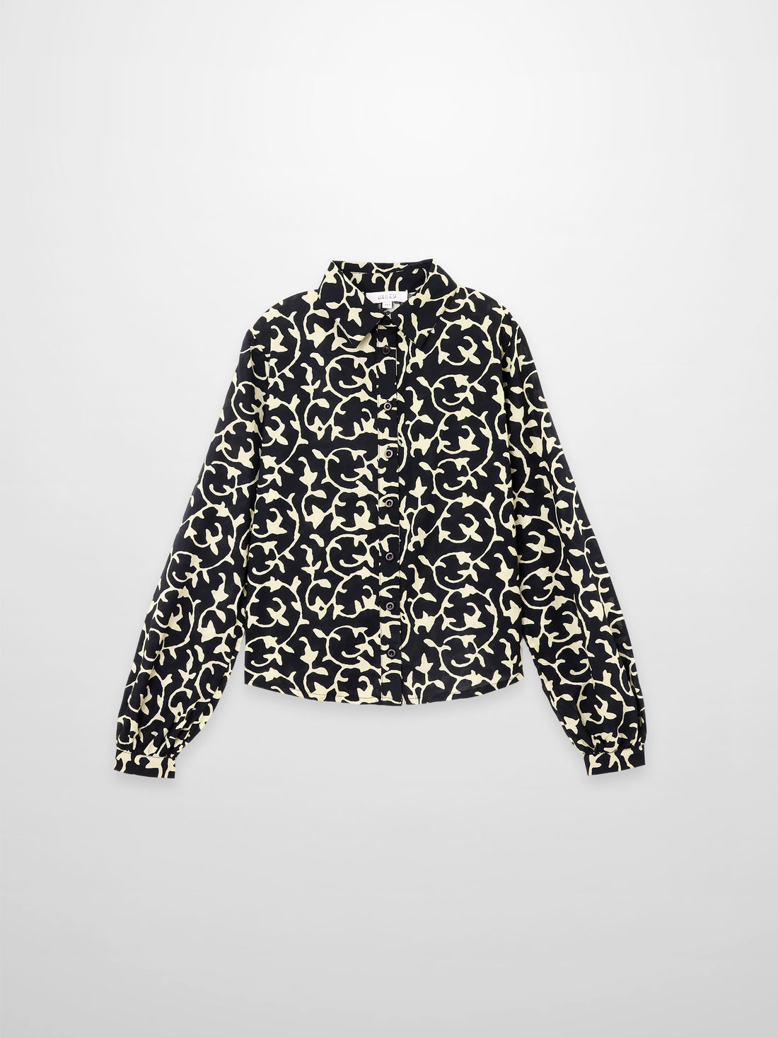 Blouse-Navy Vines