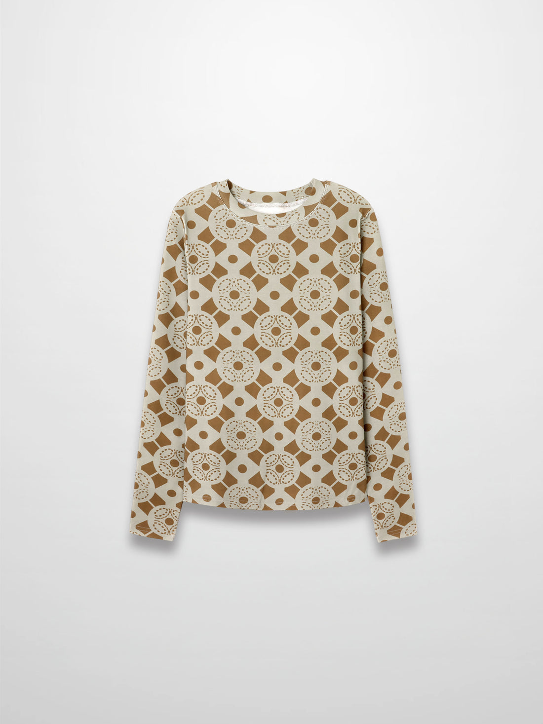 Basic Printed T-shirt-Geometric Design