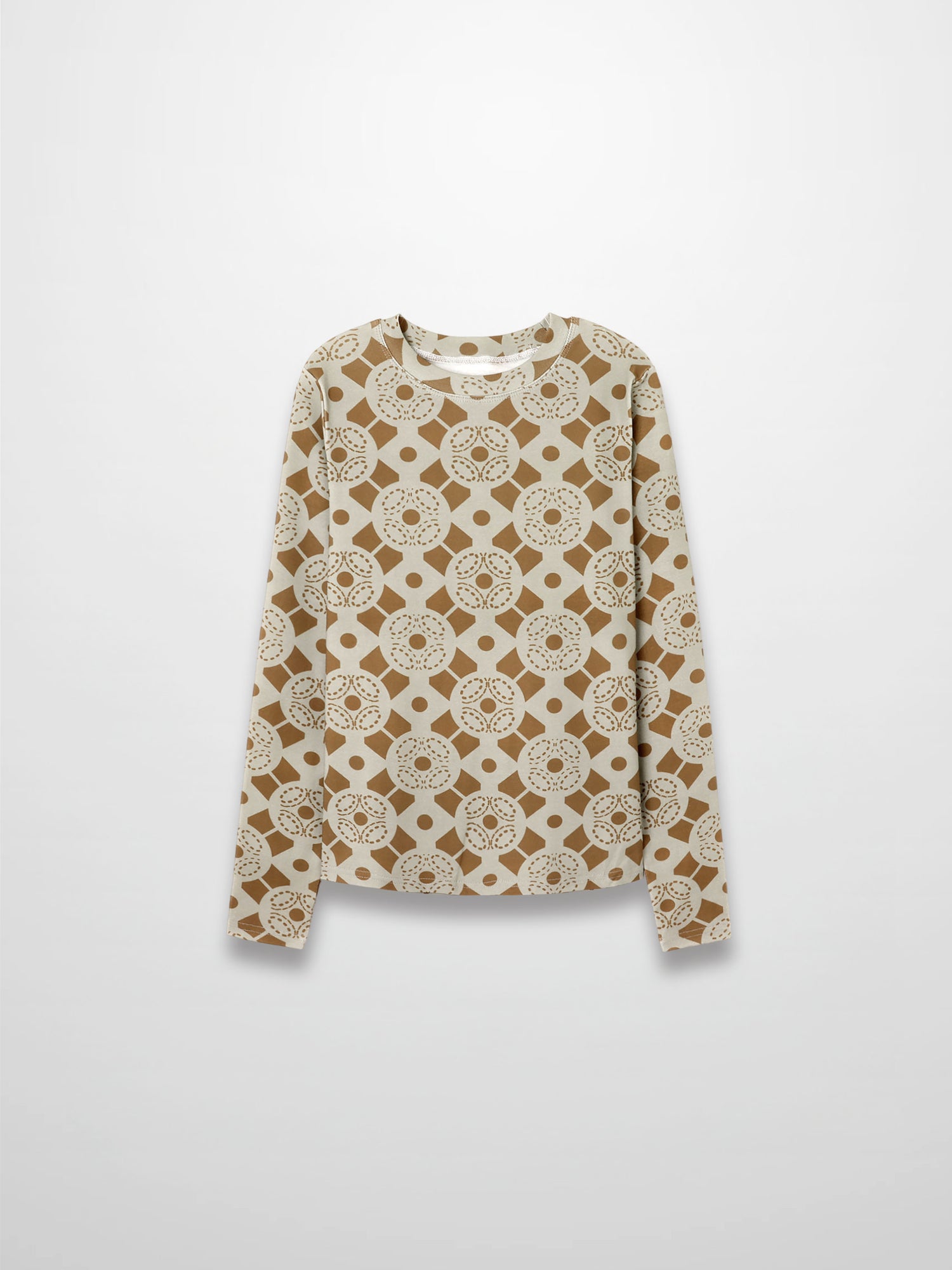 Basic Printed T-shirt-Geometric Design