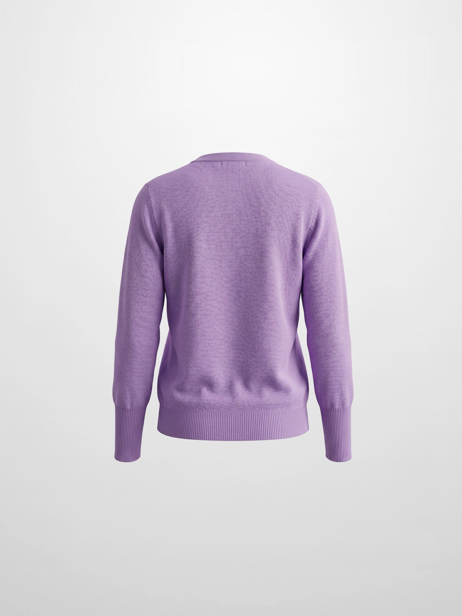 High Cuff Crew Sweater-Lavender