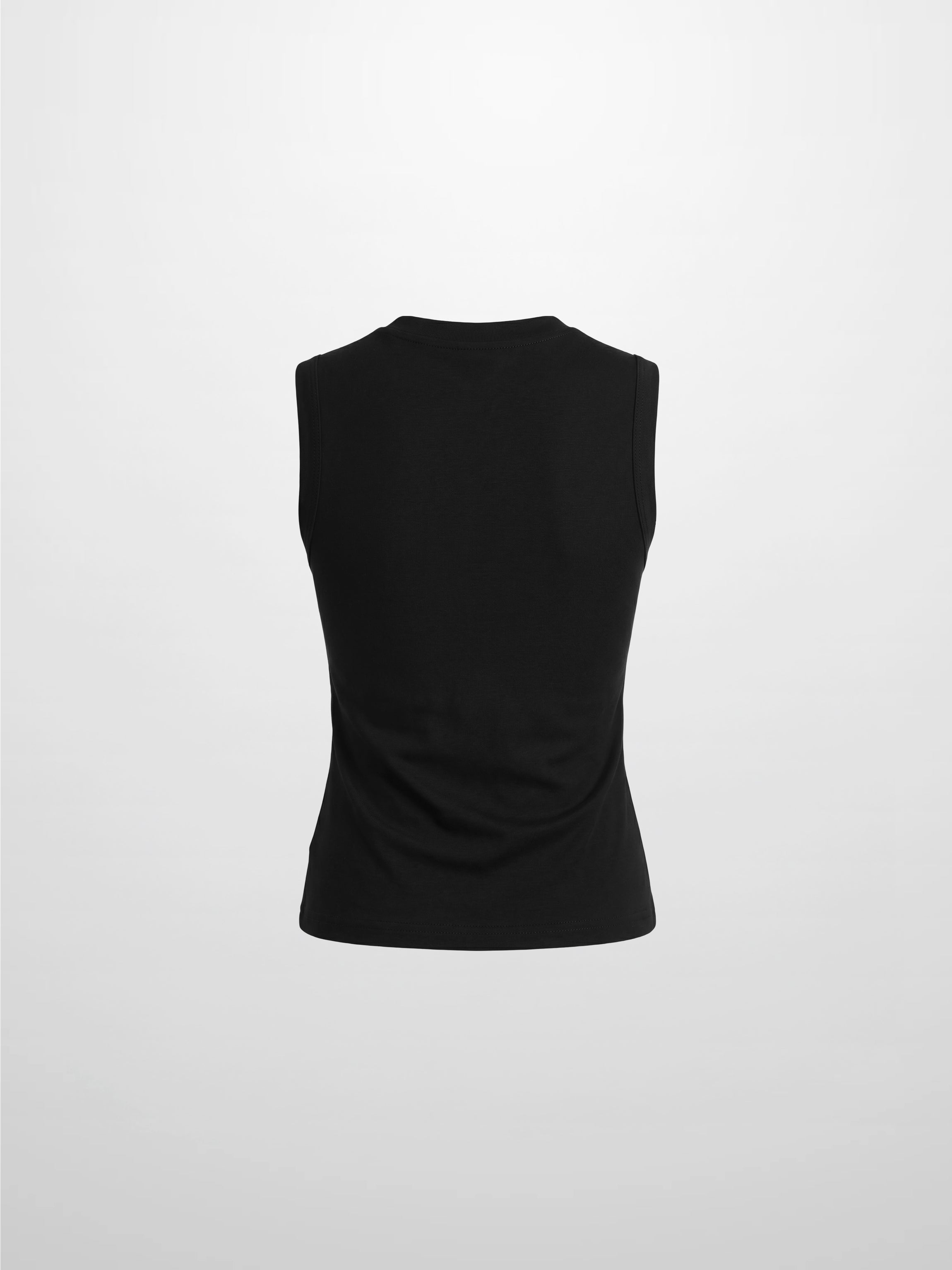 Sleeveless Tee-Sketch Flower