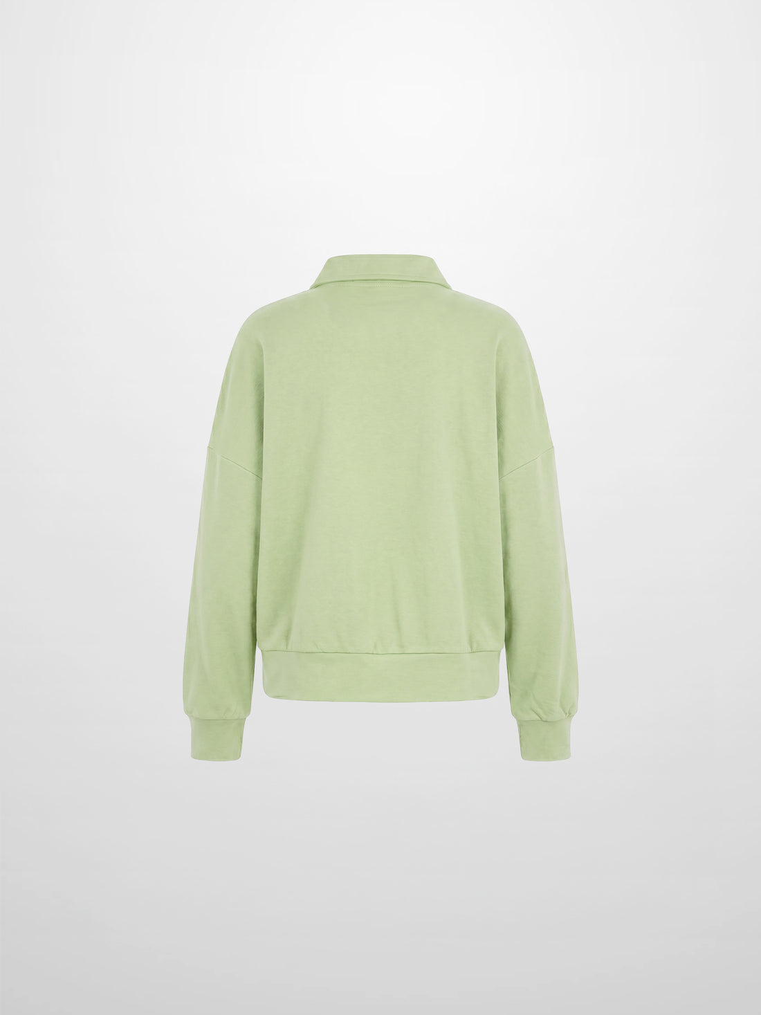 Collared Bomber Tee-Sage
