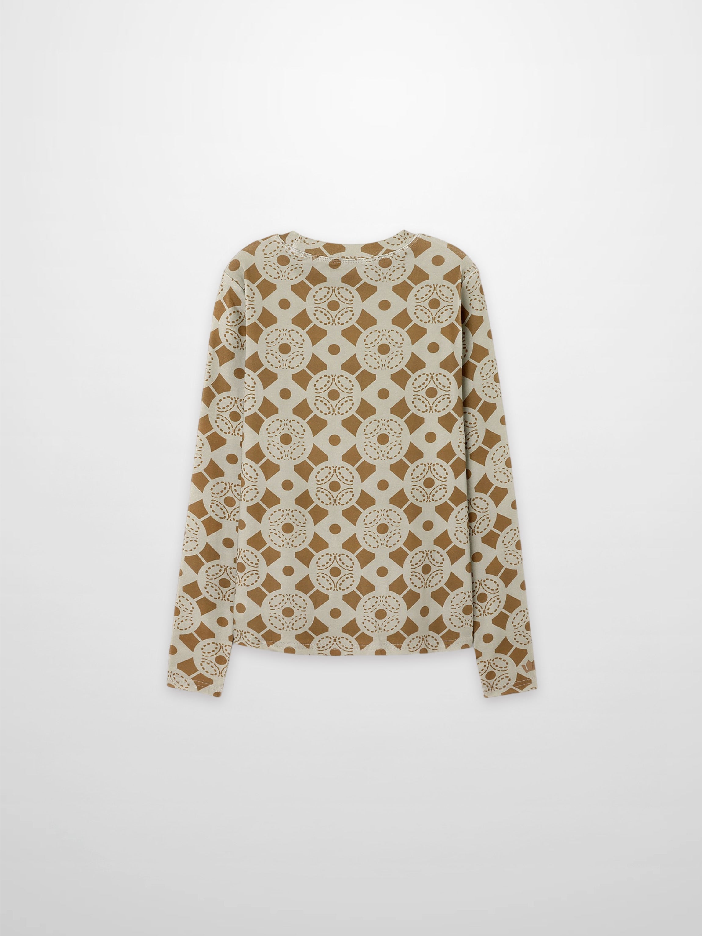 Basic Printed T-shirt-Geometric Design