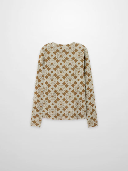 Basic Printed T-shirt-Geometric Design