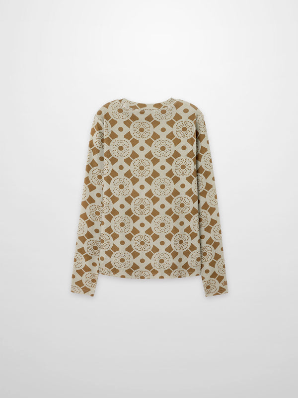 Basic Printed T-shirt-Geometric Design