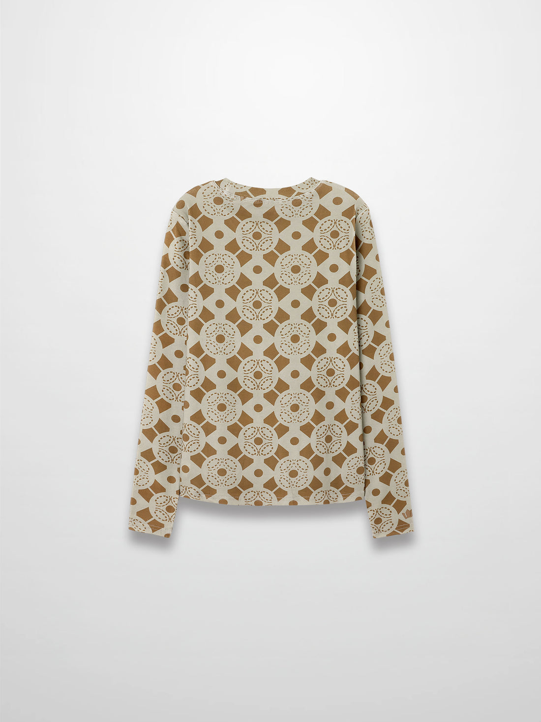 Basic Printed T-shirt-Geometric Design