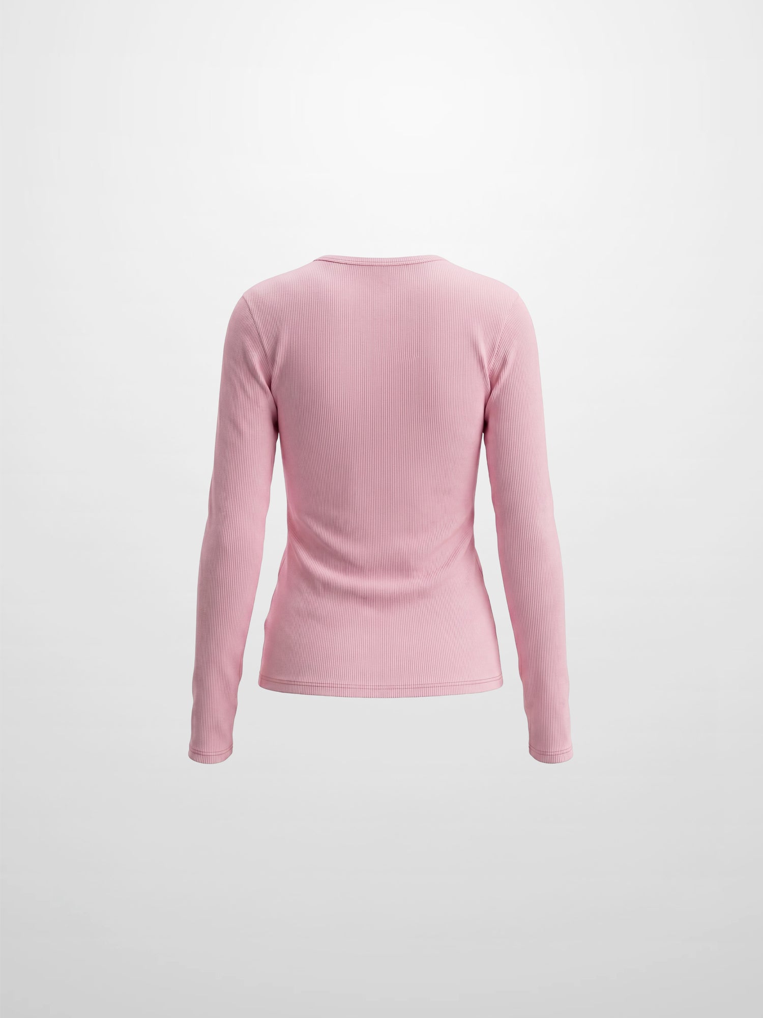 Soft Ribbed High V Tee-Soft Pink