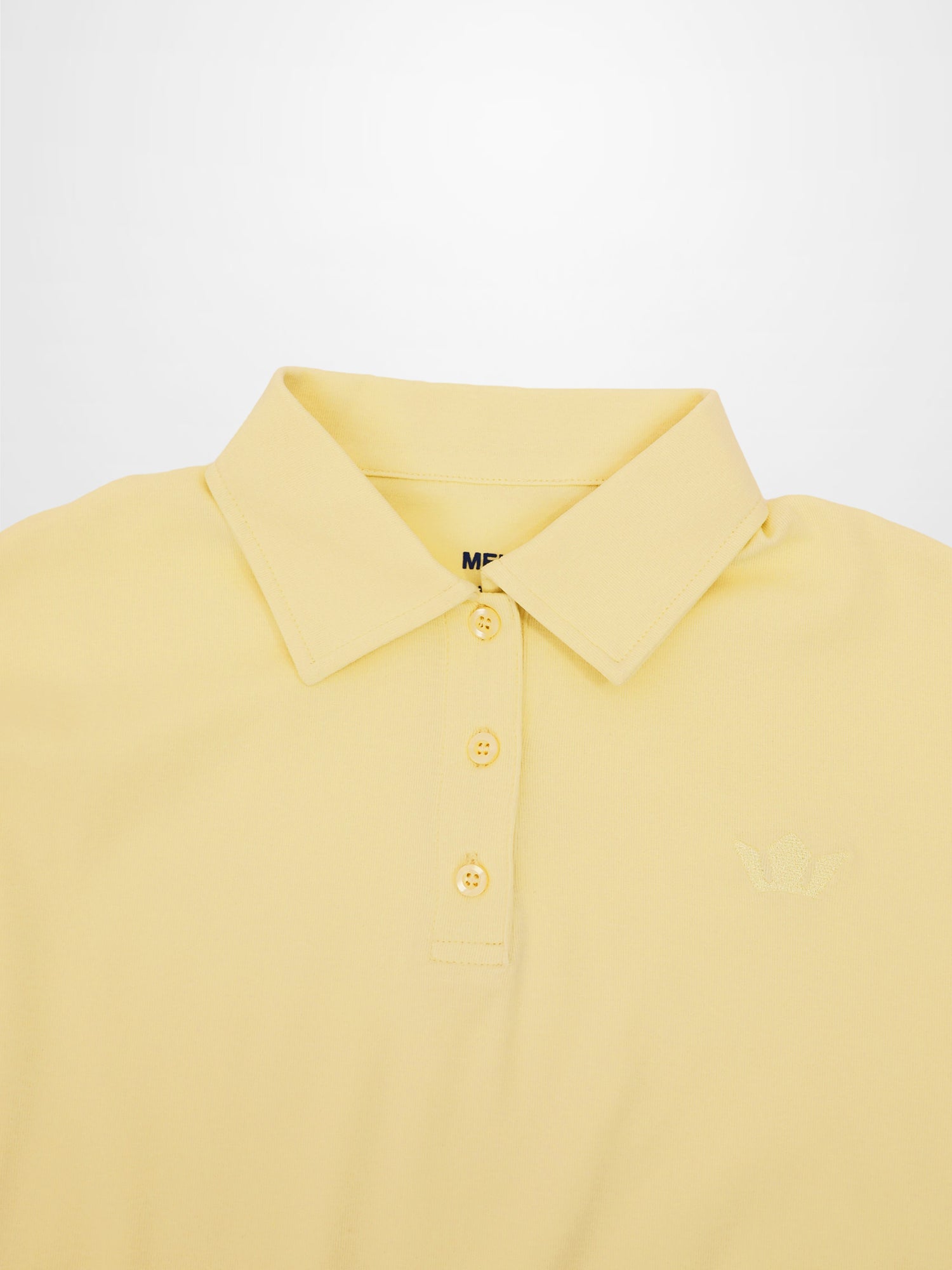 Collared Bomber Tee-Yellow