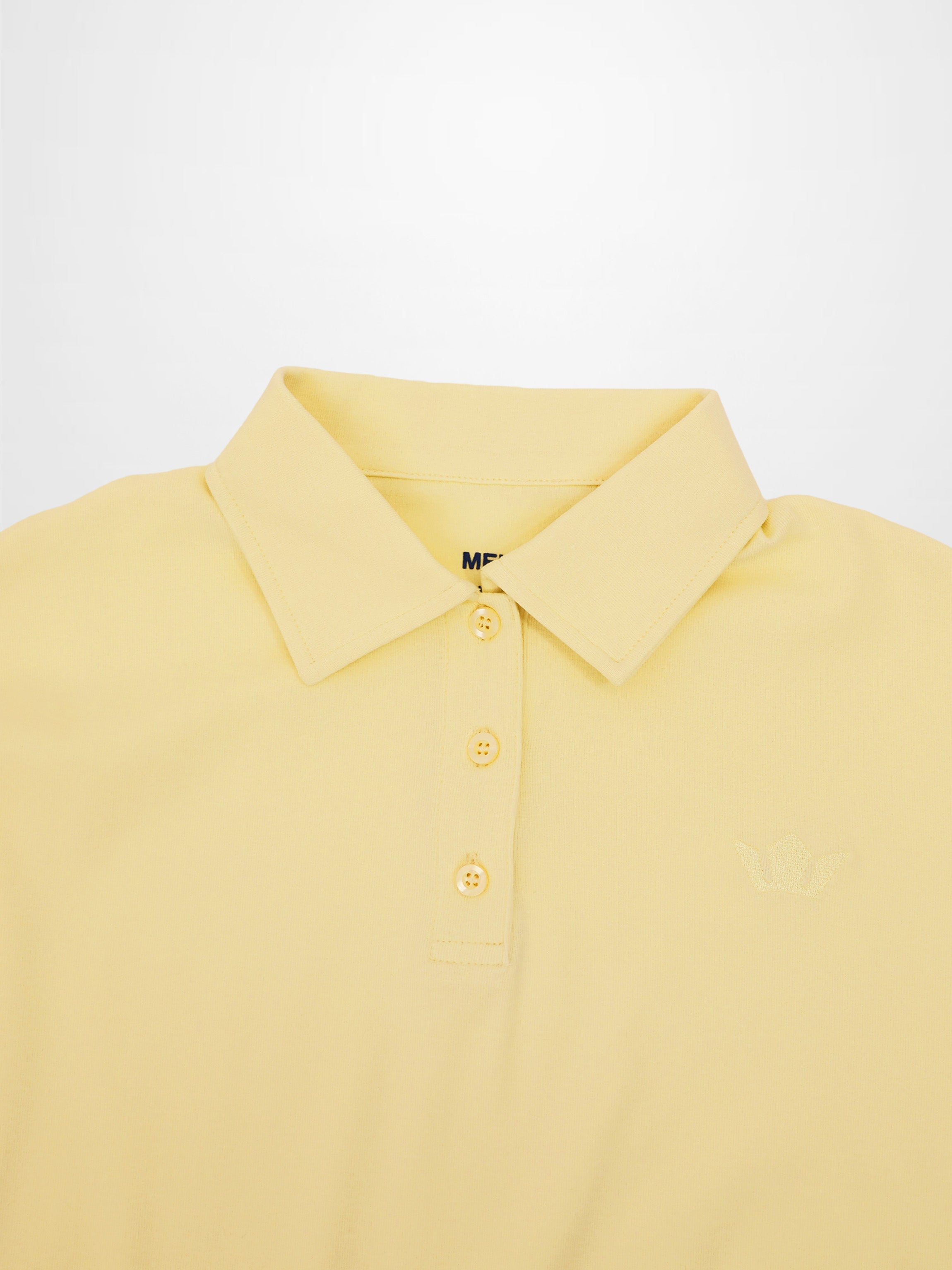 Collared Bomber Tee-Yellow